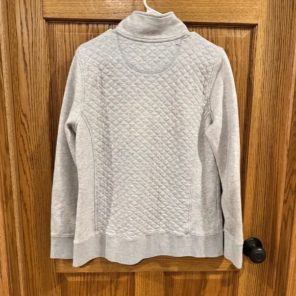 L.L. Bean Gray Quilted Sweatshirt - Picture 14 of 14